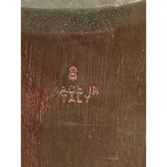 Isabella Fiore Black Suede Fringe Studded Wooden Heels Women’s Size 8 - Picture 7 of 14